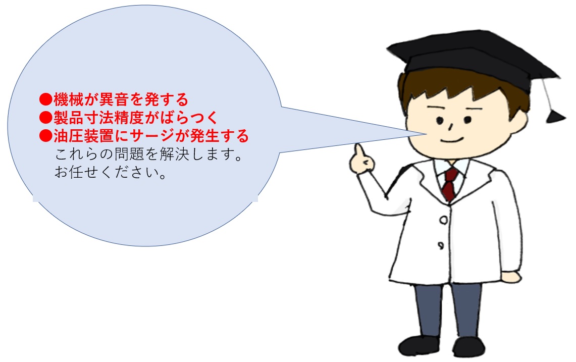 支援５ 油圧やサーボに関する問題点の解決支援支援５ 油圧やサーボに関する問題点の解決支援はお任せください